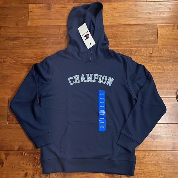 NWT Champion hoodie navy color Size L - Picture 2 of 9
